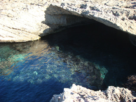 Unterwasser hoehlen ibiza foto