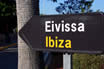 Road Direction Sign Indicating Ibiza Eivissa