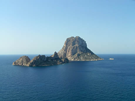 Es vedra insula langa coastele ibizei foto